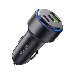 Yesido Y50 Super Fast Charging USB 3.0 USB-C Dual Car Charger
