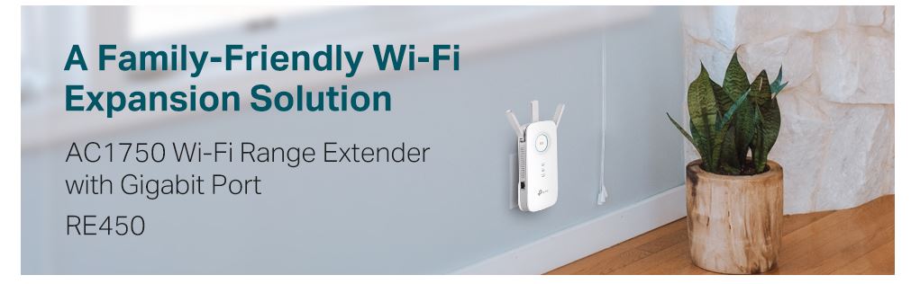 Tp-Link Wi-Fi Router Range Extender RE450 Wi-Fi Booster 