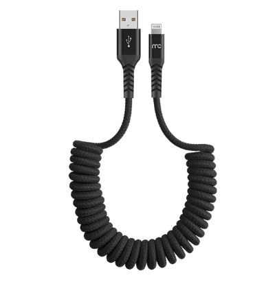 MyCandy USB A To MFI Lightning Coiled Cable