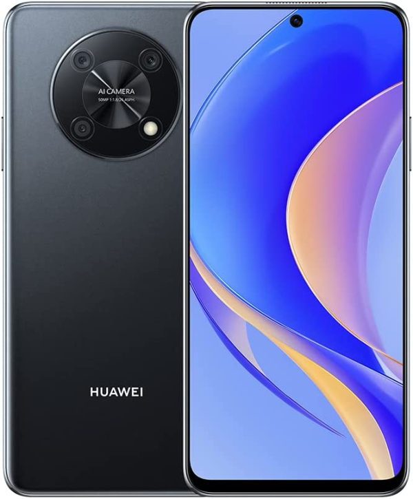 HUAWEI nova Y90 Smartphone 6.7inch Display, 8GB RAM, 128GB ROM, 50MP+2MP+2MP Triple Camera, 5000mAh Battery, 66W Super Charge, Dual SIM, Black