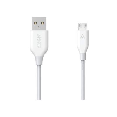Anker Power Line Micro Usb Cable 6ft White Charging Cable