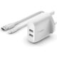 Belkin Charger USB-A Wall Charger 24W + USB-A To Lightning Cable