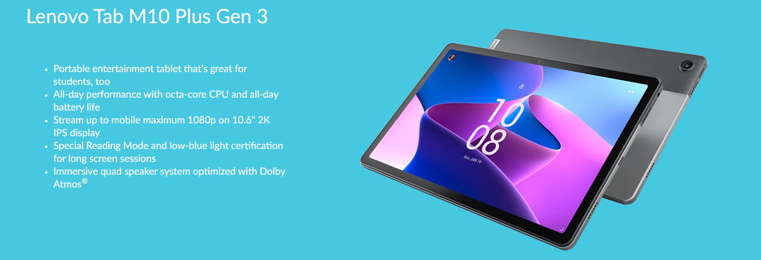Lenovo Tablet M10 Plus Gen 3 4Gb 128Gb 4g