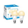 TP Link Tapo Smart Bulb Smart Wi-Fi LED Light E27 2 Pack