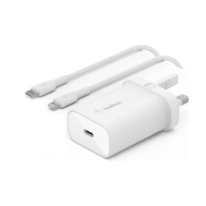 Cables & Adapters Belkin 25W USB C PPS Wall Charger USB C to Lightning USB Type C Power Adapter fast charger for iPhone