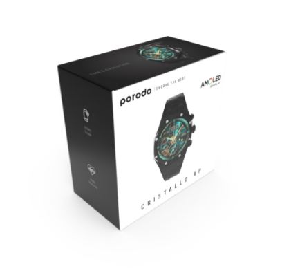 Porodo CristalloAP Smart Watch Blue Dial smart watch