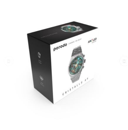 Porodo CristalloAP Smart Watch Silver Dial smart watch