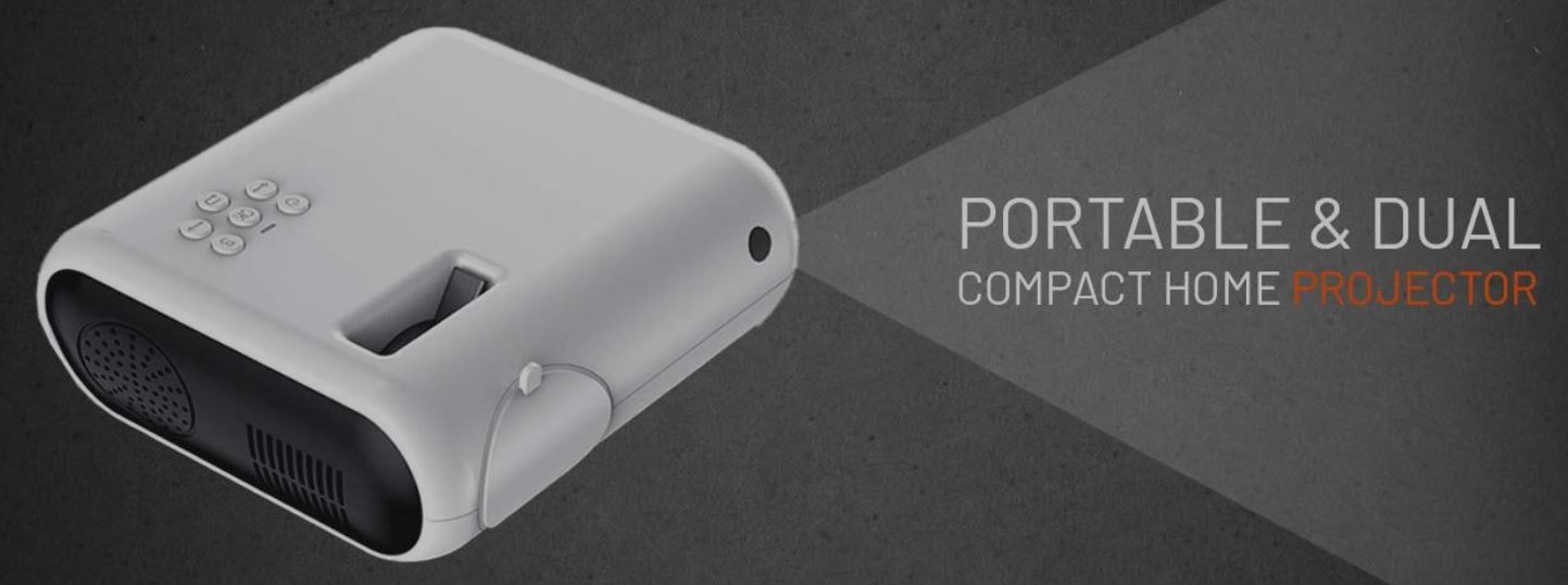 Porodo Best Mini Projector Full HD Portable Projector