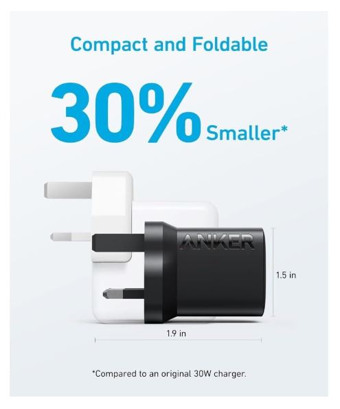 Anker 312 USB C Charger 30W White