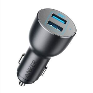Anker Dual Port Quick Charge 3.0 Car Charger, A2729H11, Black