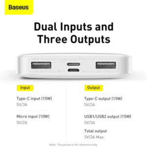 Baseus Bipow Digital Display Power Bank 10000mAh 15W (9)