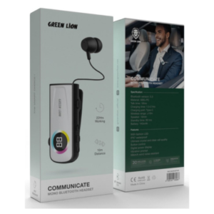 Green Lion Communicate Mono Bluetooth Headset 10M white
