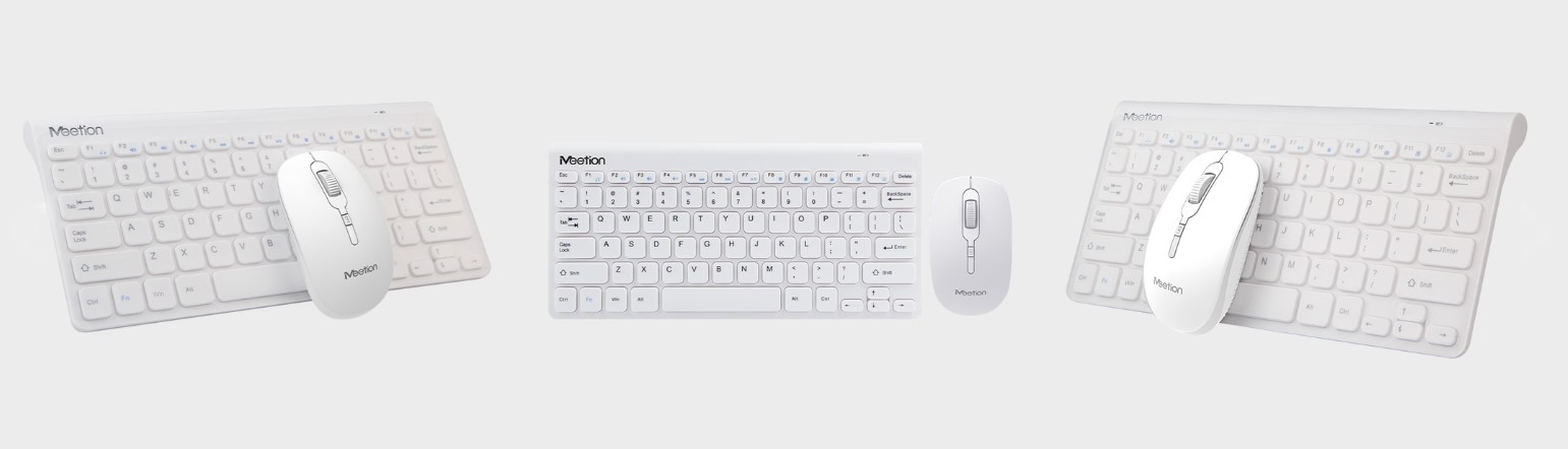 Mini 4000 Wireless keyboard mouse White Black