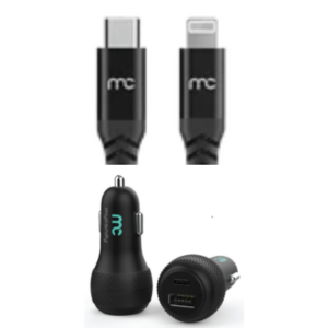 Mycandy 38W Car Charger + Type-C to Lightning Cable