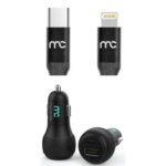Mycandy 38W Dual Output Car Charger + Type-C to Lightning Cable