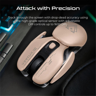 Vertux Glider High Performance Ergonomic Wireless Gaming