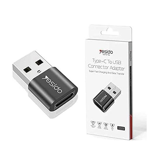 Yesido GS09 Type C to USB Connector Adapter Black