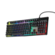 Porodo Lucid Gaming Keyboard - RGB Rainbow Lighting, Anti-Ghosting Keys, Dual Mode Connectivity-PDX216