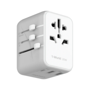 Momax 1-World 20W 3-Port Travel Charger