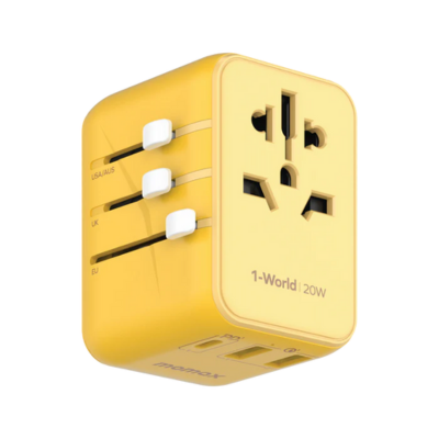 Momax 1-World 20W 3-Port Travel Charger