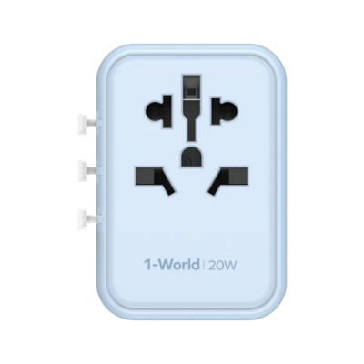 Momax 1-World 20W 3-Port Travel Charge