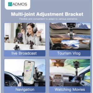 Admos 360 Degree Stable Car Phone Holder (4)