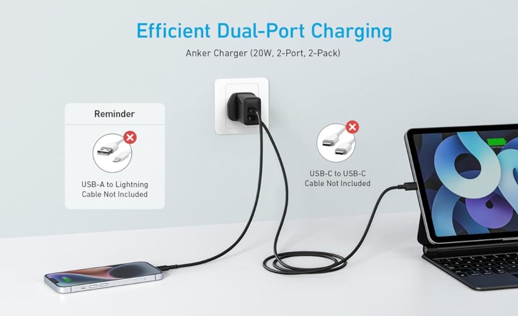 Anker USB C Charger iPhone Charger Type C Charger for iPhone Samsung best charger