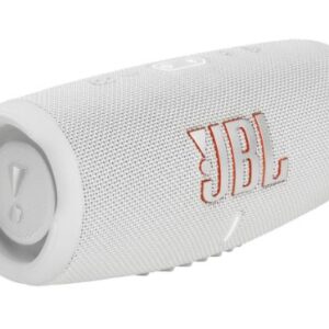 JBL Charge 5 Portable Speaker, Built-In Powerbank JBL Pro Sound, Dual Bass Radiators White