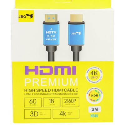 JBQ Hdmi to Hdmi Premium 4K UHD Cable