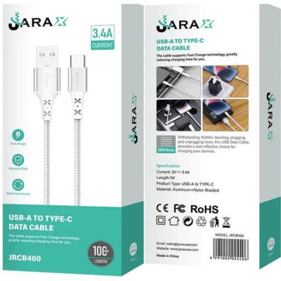 Jara X JRCB400 USB-A To Type-C Data Cable