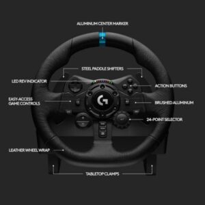 Logitech G923 Racing Wheel & Pedals with Dual Clutch (7)