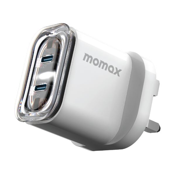 Momax 2 Usb Port GaN Wall Charger 35W White UM51UK