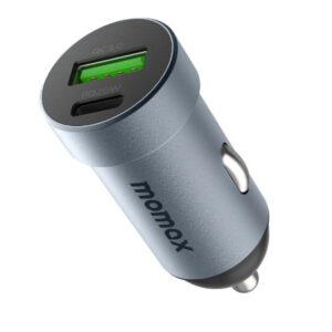 Momax Car Charger 20w Dual Port Car Charger UC12