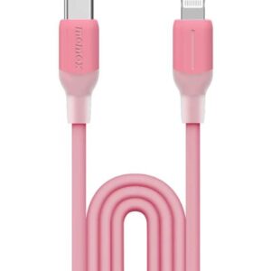 Momax DL53 1 Link Flow 35W USB-C to Lightning Cable 1.2M Pink Charging Cable c to lightning cable