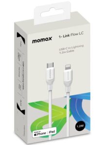 Momax DL53 1 Link Flow 35W USB-C to Lightning Cable 1.2M type c to lightning cable White
