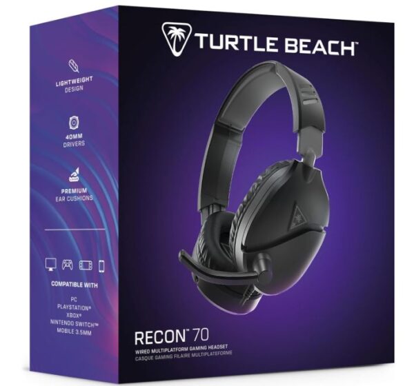 Turtle Beach Best Gaming Headset Recon 70 Multiplatform Gaming Headset for PC