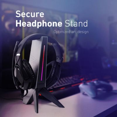 Vertux Zulu 4-in-1 Integrated Gaming Headset Stand (5)