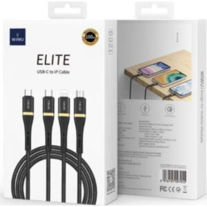 Wiwu C024 3in1 Elite USB-C to IP Data Cable 1.2mtr (2)