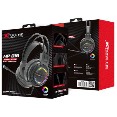 Xtrike Me HP-318 Stereo Sound Wired Gaming Headset (2)