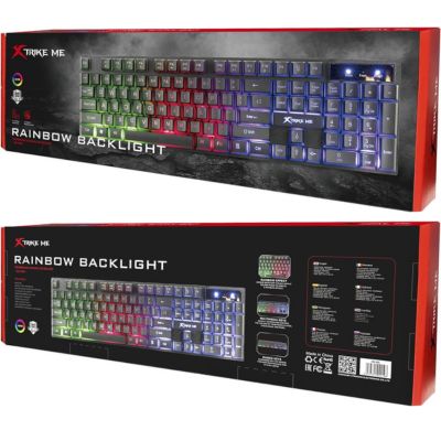 Xtrike Me KB-305 Rainbow Backlight Gaming Keyboard (2)