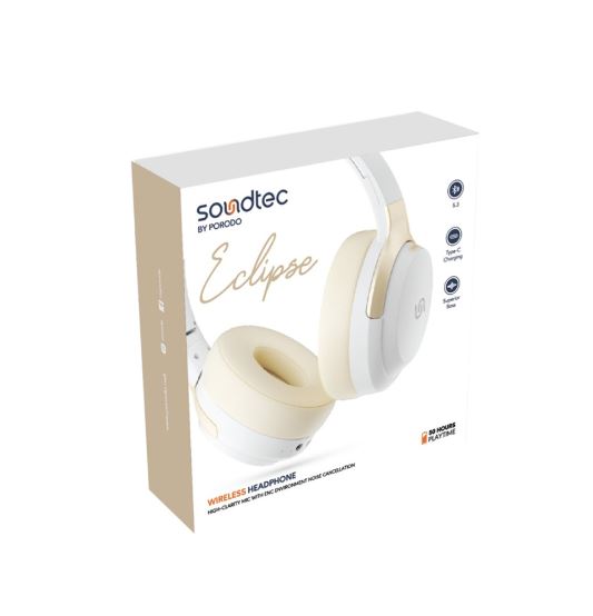 Porodo Soundtec Best Wireless Headphone High-Clarity Mic With ENC Environment Noise Cancellation