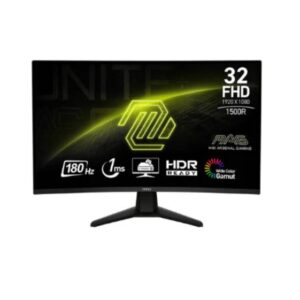 MSI 32-Inch Full HD Curved Gaming Monitor 180Hz Computer Monitor For Gaming MAG 32C6