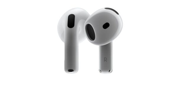 AirPods 4 featuring improved sound quality and battery life in a modern case.