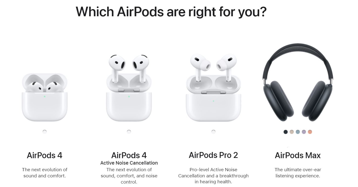 Apple AirPods Max price displayed in a Dubai electronics store, highlighting local pricing.