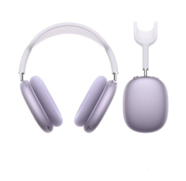 Apple AirPods Max wireless headphones in stylish silver finish with adaptive sound features. Purple Color Apple AirPods