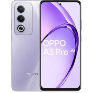 Front view of the OPPO A3 Pro 5G showcasing its sleek design and 120Hz Ultra Bright Display.