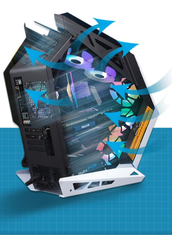 Gaming PC in UAE featuring ASUS Dual GeForce RTX 3050 graphics card for stunning visuals.