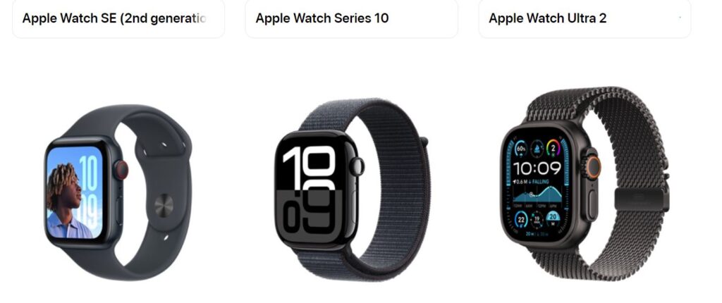 Latest Apple Watch series A premium smartwatch offering advanced features and sleek design in the Apple Watch lineup.