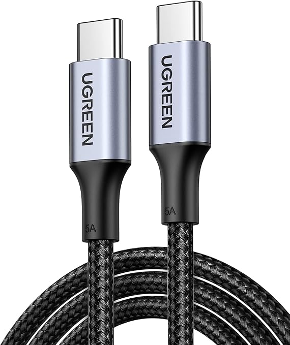 UGREEN 100W TYPE-C CABLE 1MTR BLACK