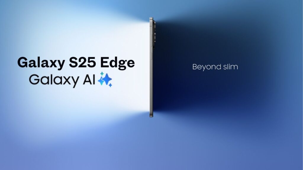 Front display of Samsung S25 Edge with One UI 7 interface